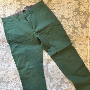J. Crew Men's Green 770 Straight Stretch Pants